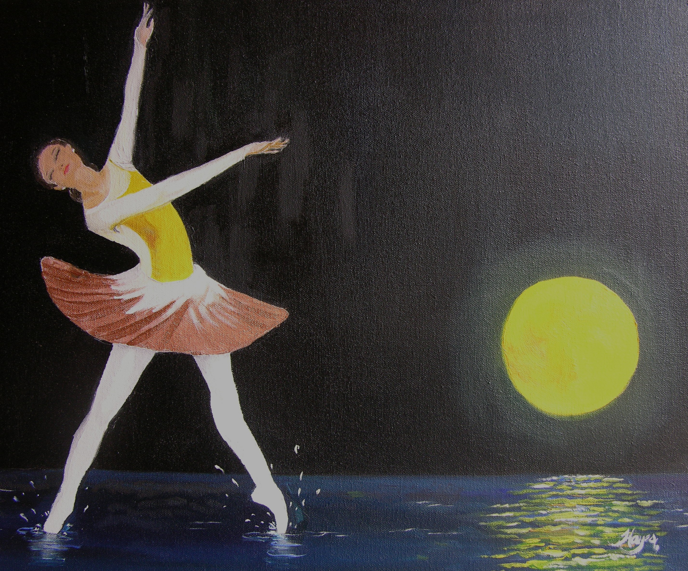 Water Dancing in Moonlight I